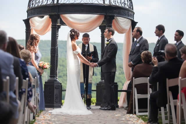 mauro-wedding-rc-ceremony-fr.-jim Wedding ceremony - outdoor wedding - Pocono wedding