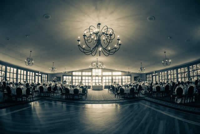 mauro-wedding-rc-dining-room-b&w Wedding reception dining room