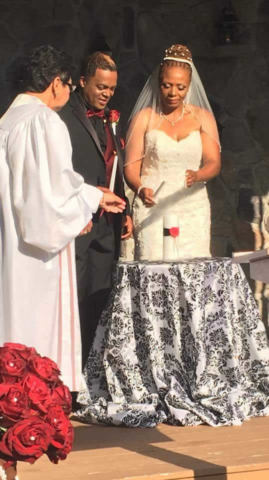 Wedding ceremony - outdoor wedding - Pocono wedding