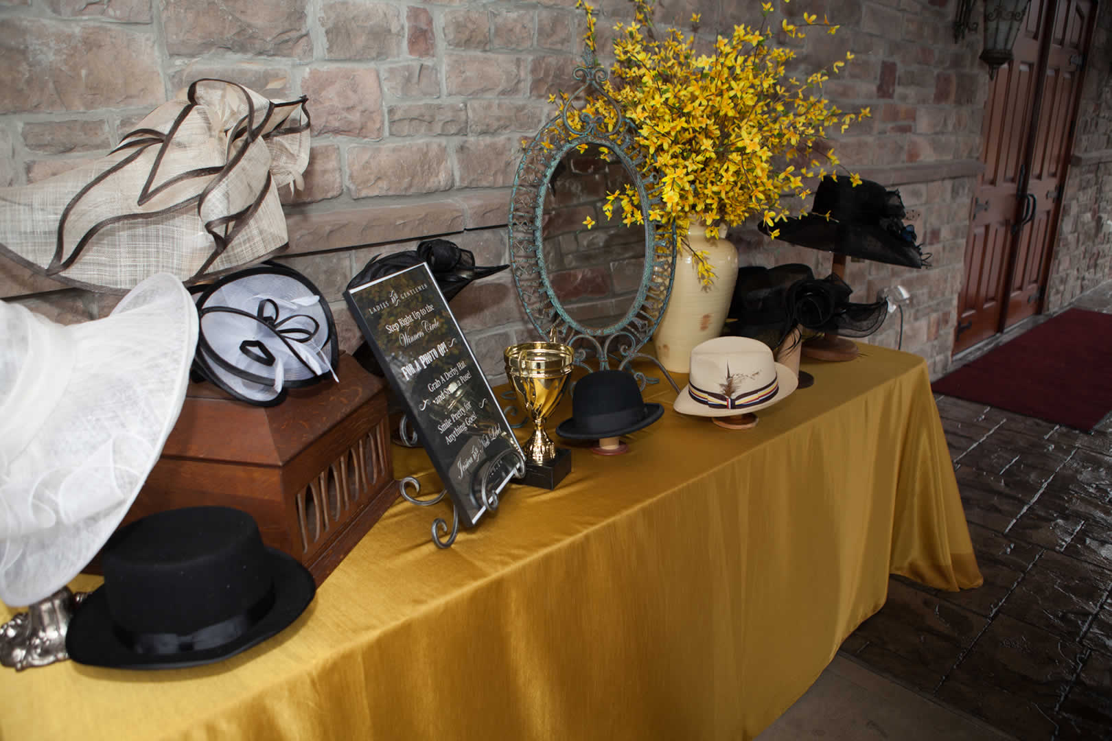 Floral decor photo station terraview