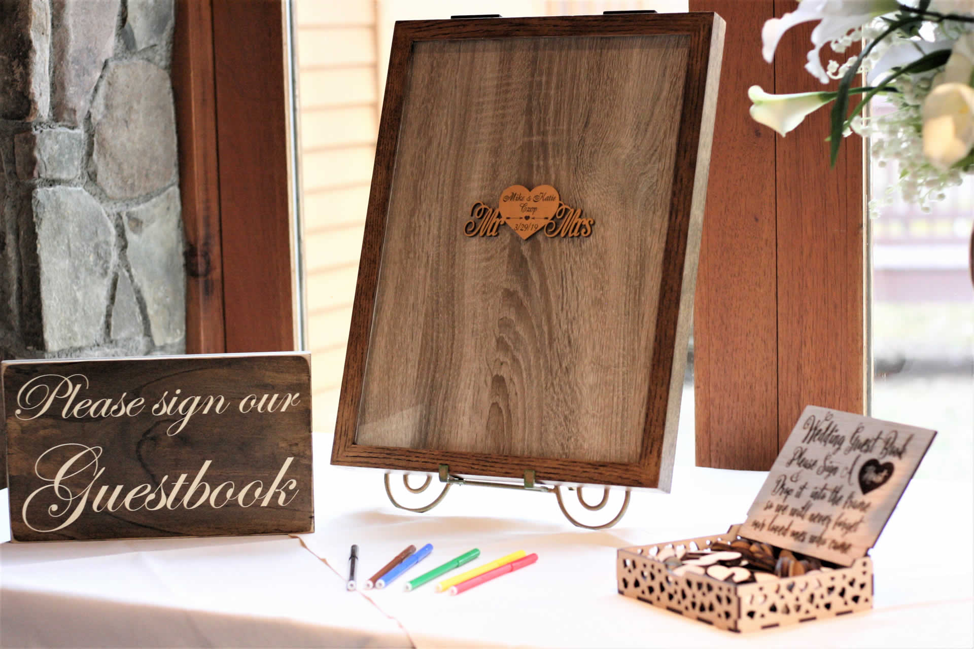 Wedding sign in book lawnhaven