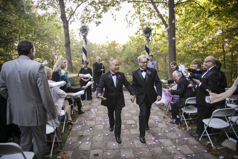 Wedding Venues OLD 6 Wedding couple walking down the isle LGBTQ