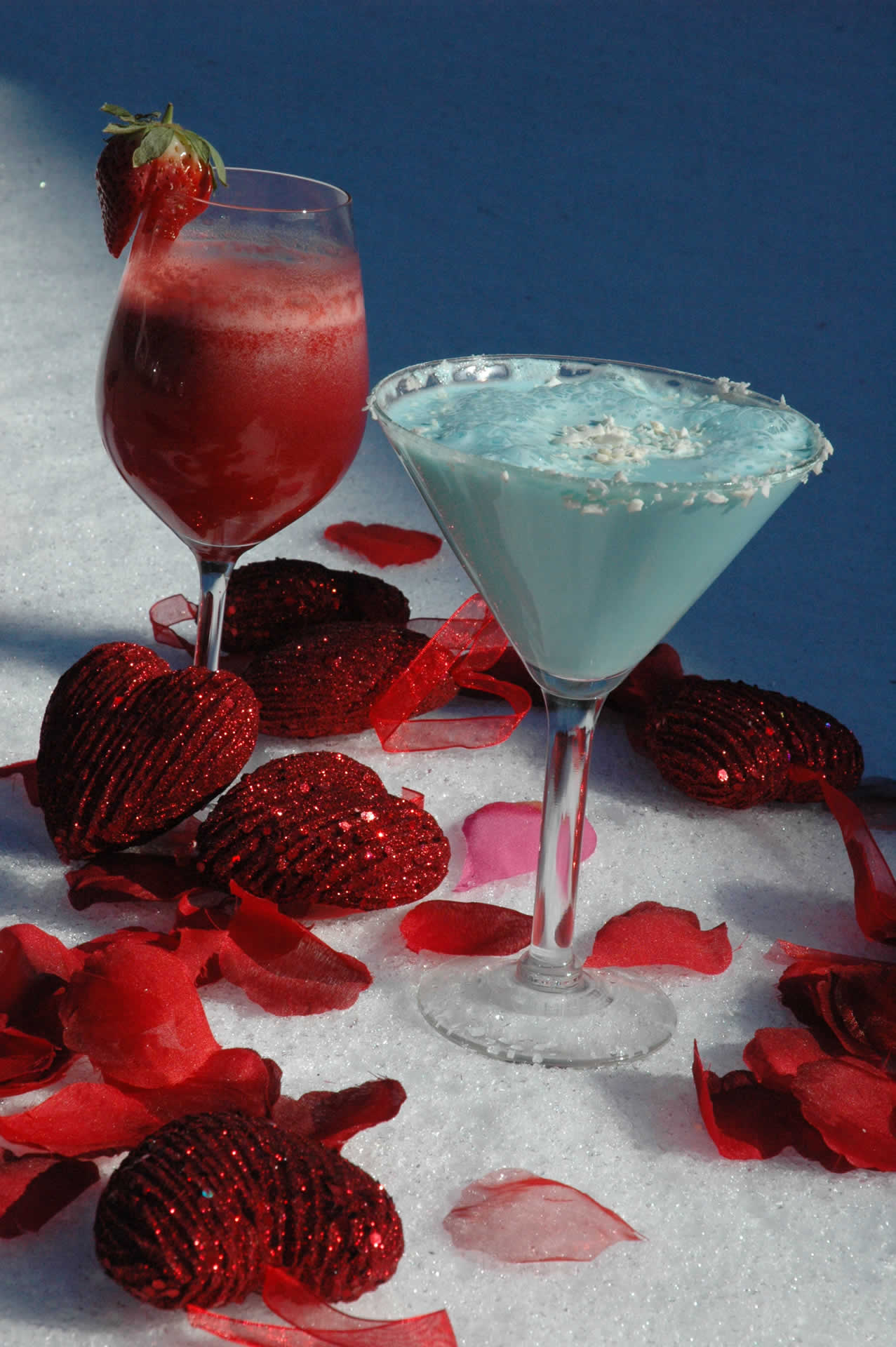 Specialty beverage in snow