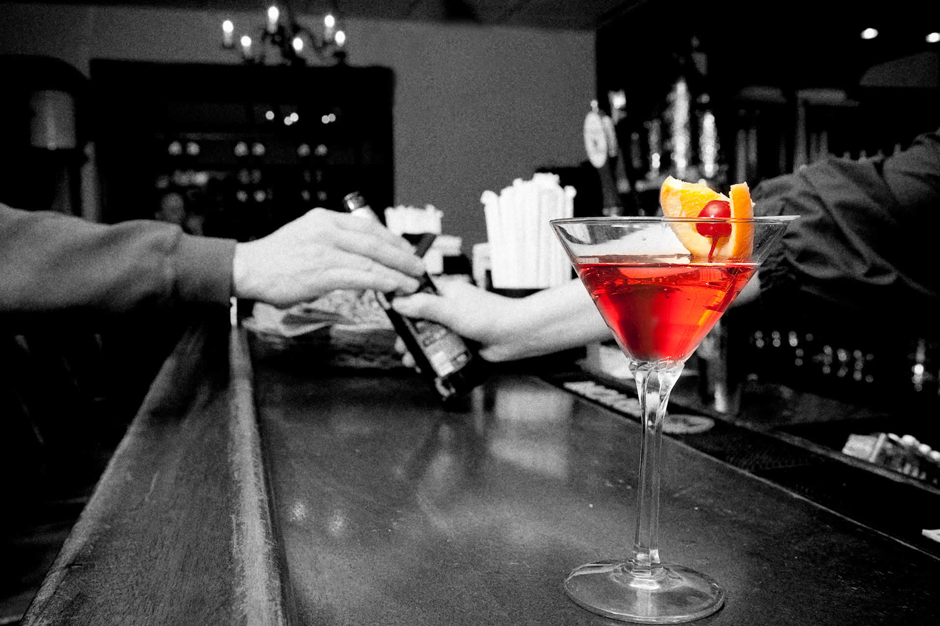 Beverage and drink station