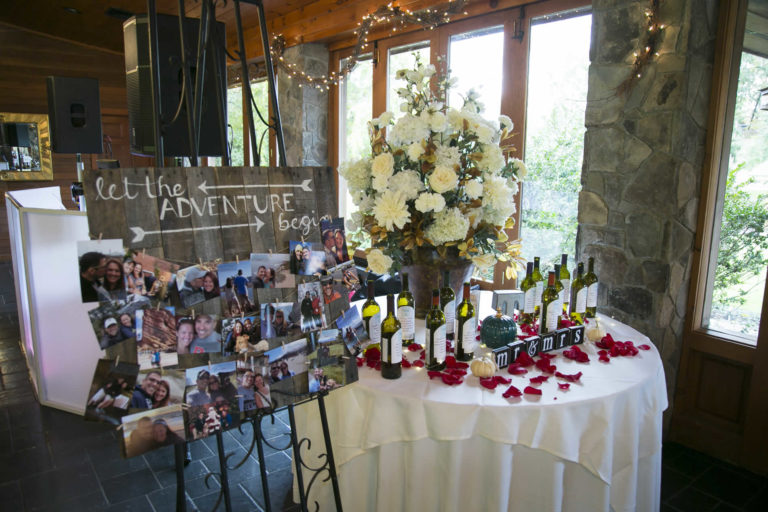 Wine station at the reception